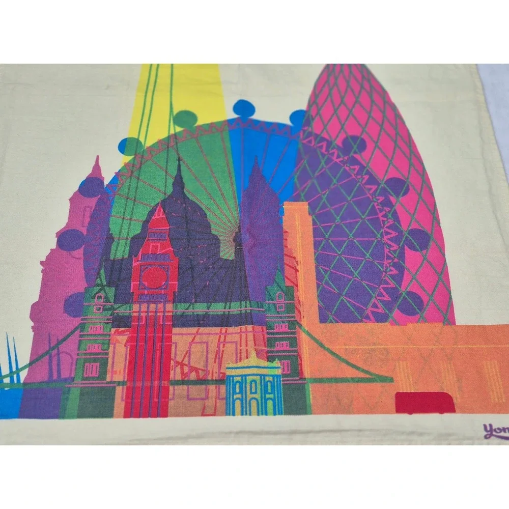 Tate Tea Towel London Landmarks White Cotton Museum Souvenir